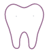 Tooth with smiling face icon
