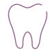 Sparkling tooth icon